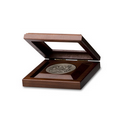 Solid Walnut Medallion Box W/ Glass Lid (3" Coin Rout & Removable Insert)
